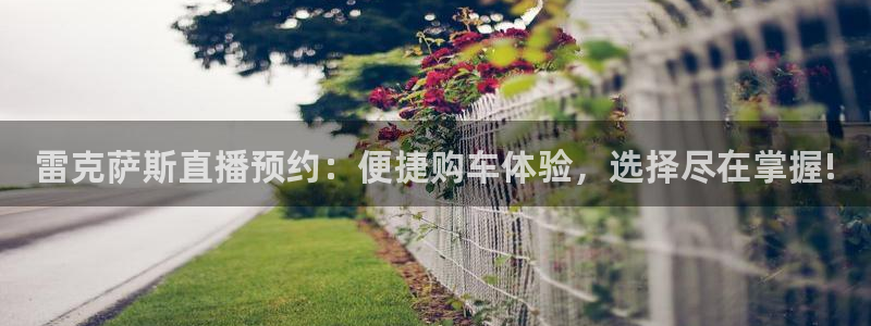 nba直播吧低调看球：雷克萨斯直播预约：便捷购车体验，选择尽在掌握!