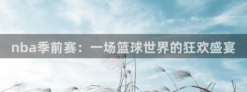智能直播吧jrs直播：nba季前赛：一场篮球世界的狂欢盛宴